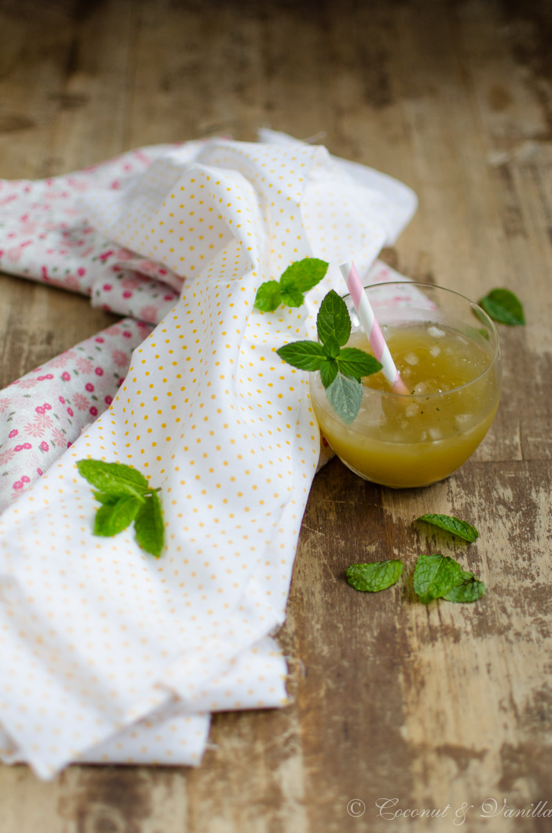 Pineapple Julep with Mint Sugar