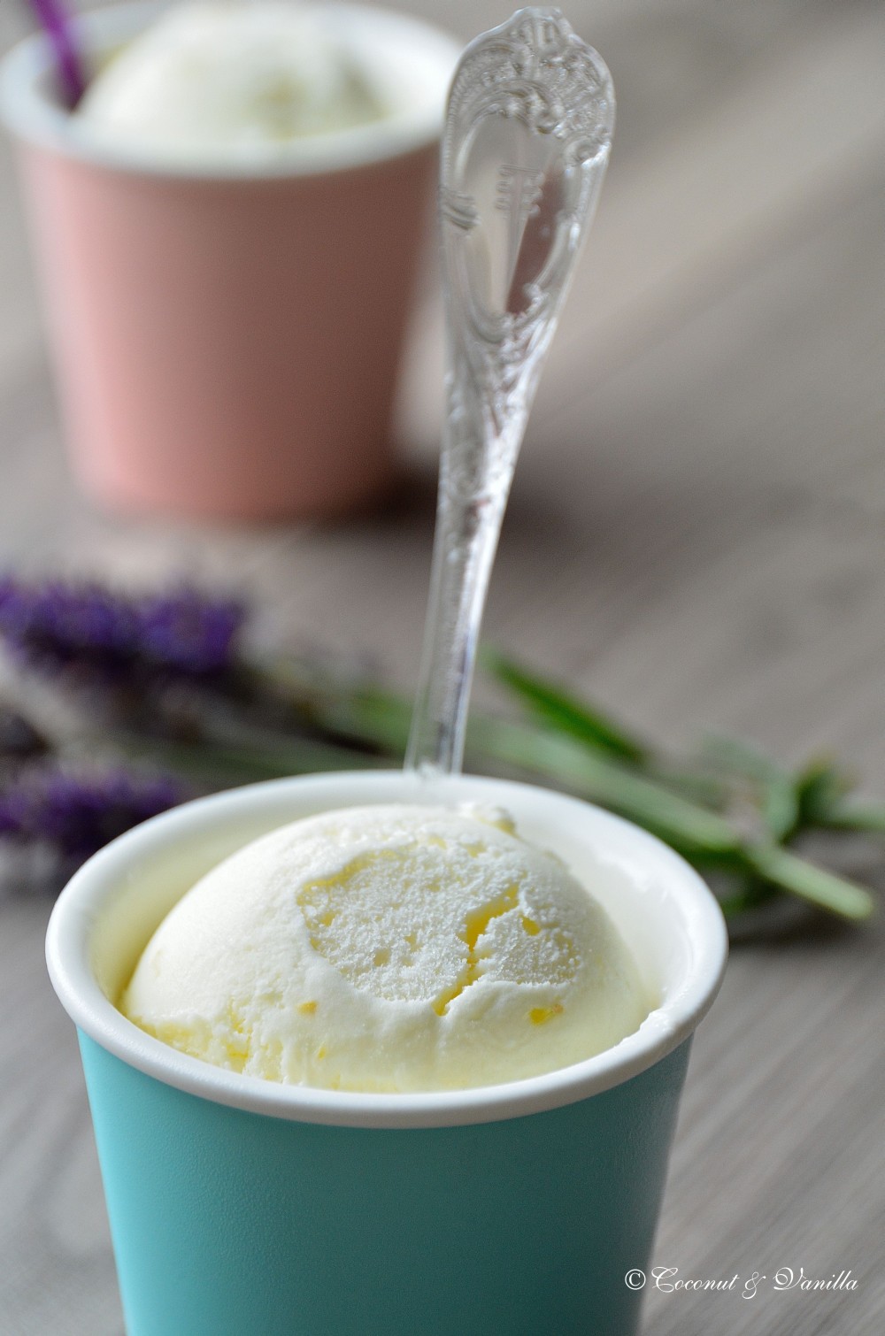 Frozen Yogurt mit Zitrone