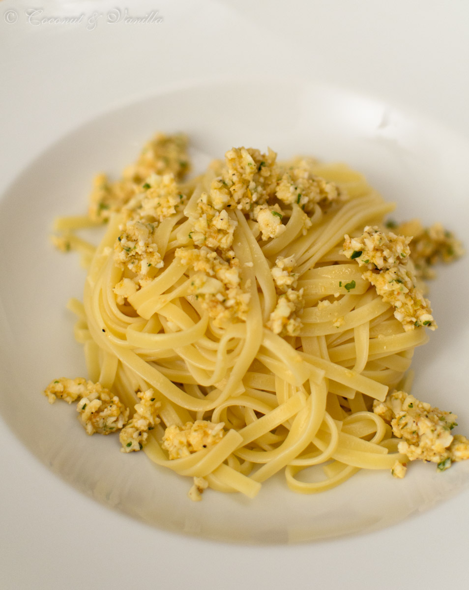 schnelles Abendessen: Linguine mit Blumenkohlpesto | Coconut &amp; Vanilla