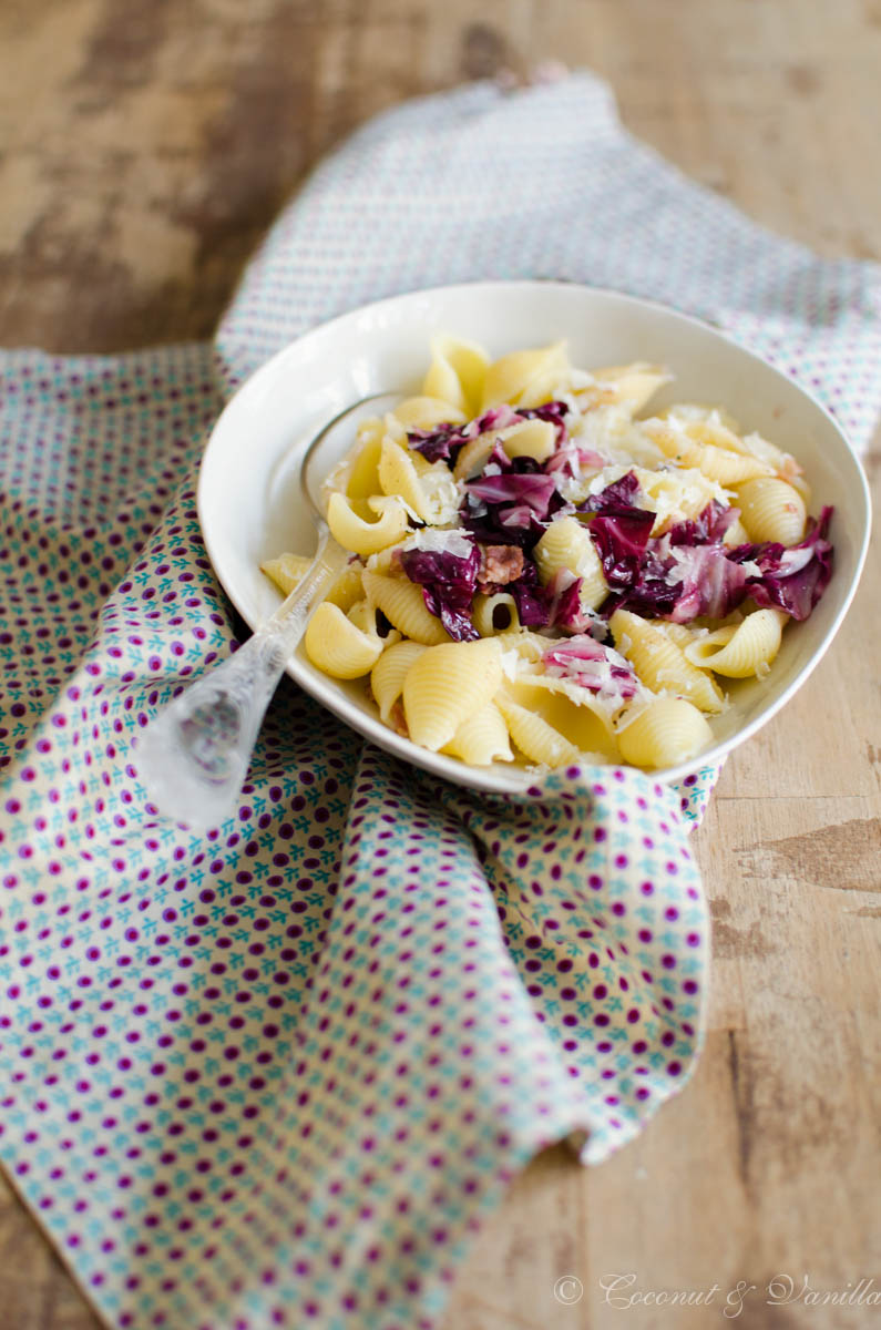 Pasta mit Radicchio und Speck | Coconut &amp; Vanilla