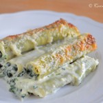 Cannelloni filled with Spinach & Ricotta