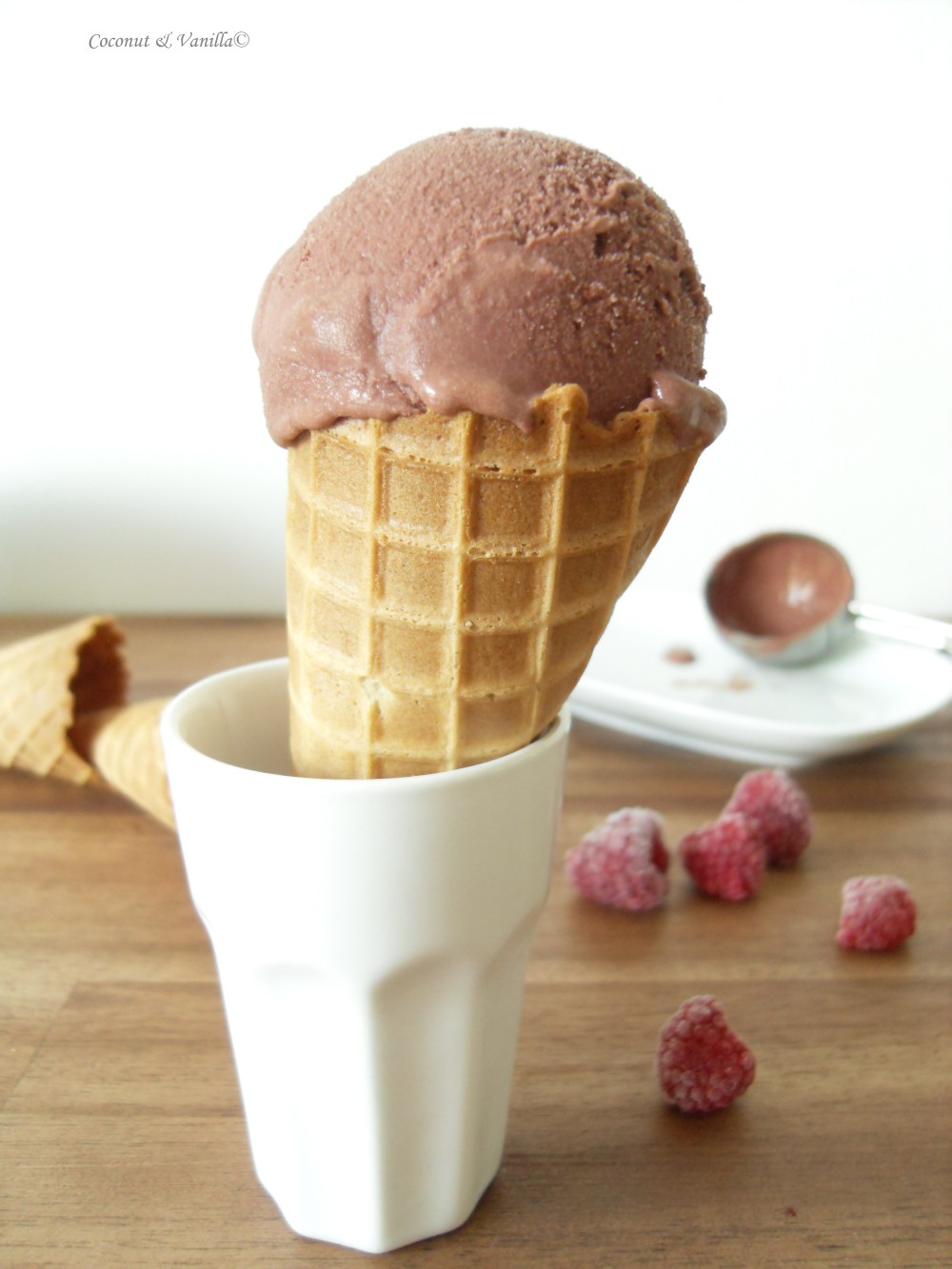 Raspberry-Chocolate Ice Cream