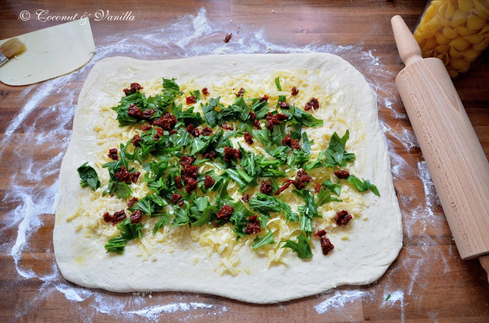 Vorbereitung des Focaccia