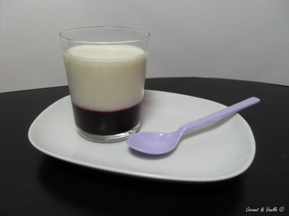 blueberry and buttermilk panna cotta
