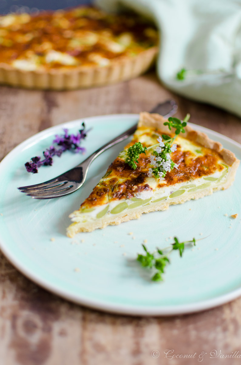 Dicke Bohnen und Feta Tarte