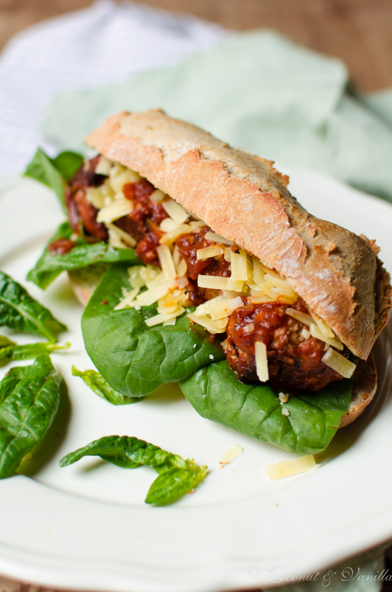 Meatball-Subs mit Alibi-Spinat