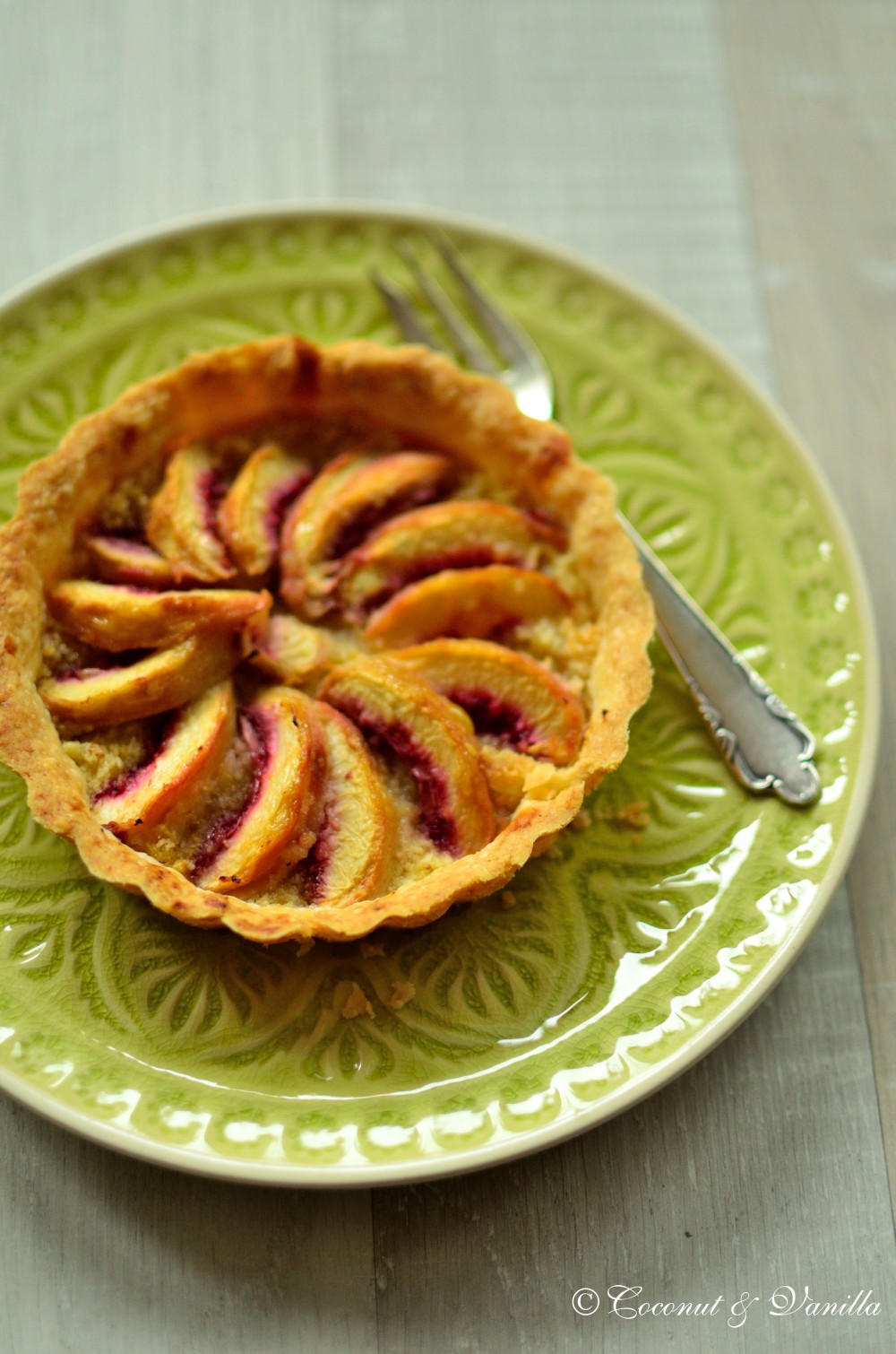 peach tartlets