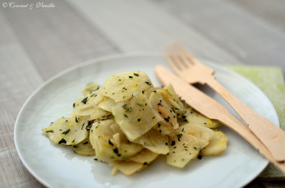 Kohlrabi mit Zitrone und Minze