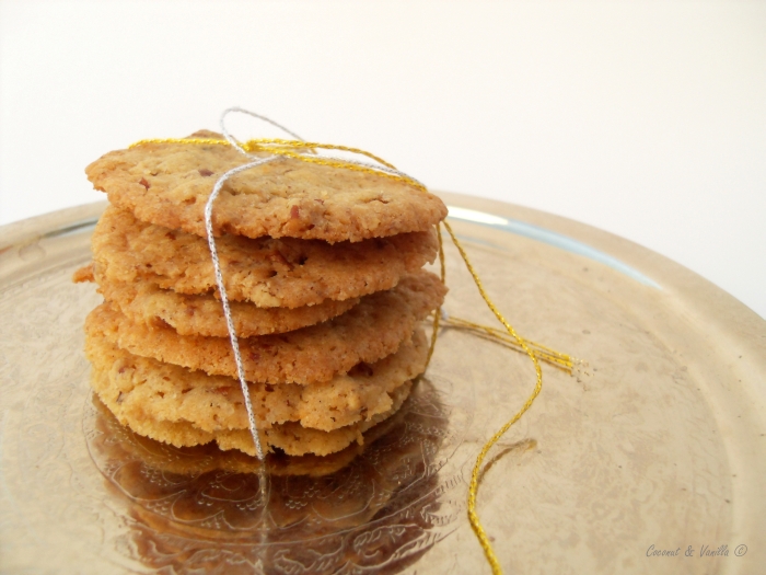 Knusprig, dünne PekannusskekseCrispy Thin Pecan Cookies