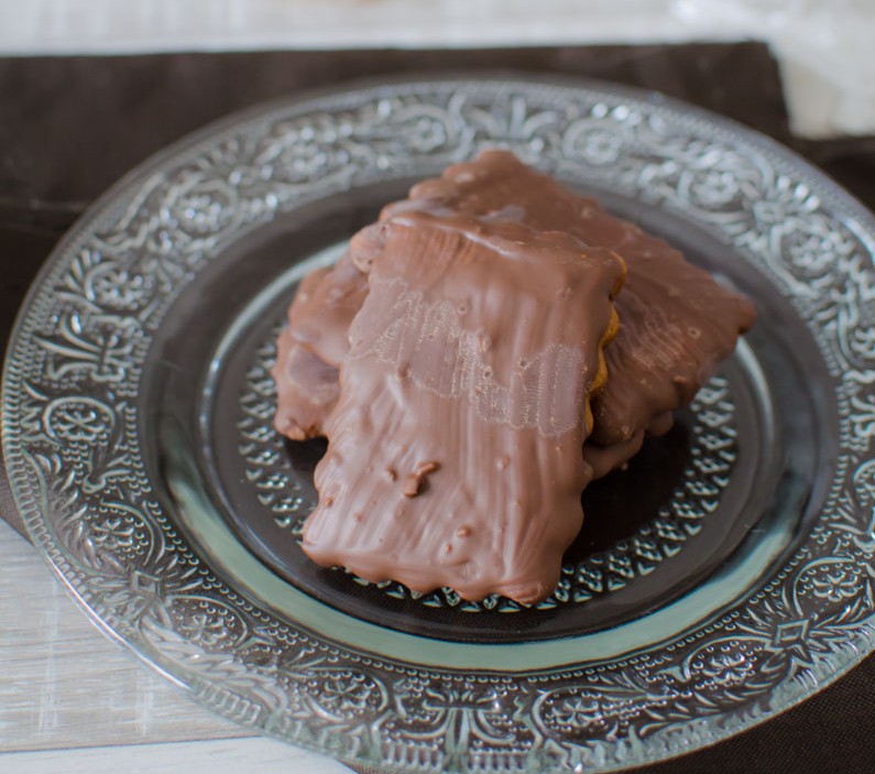 Lebkuchen mit SchokoladenüberzugGingerbread with Chocolate Coating