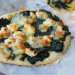 Pizza Bianca with Swiss Chard and Goats Cheese